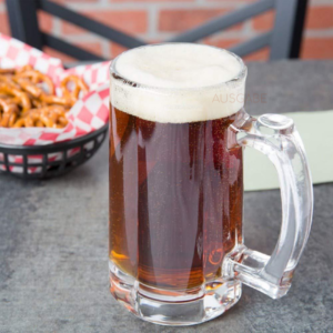 Glass Beer Mug – Set Of 2, Transparent, 400 ml