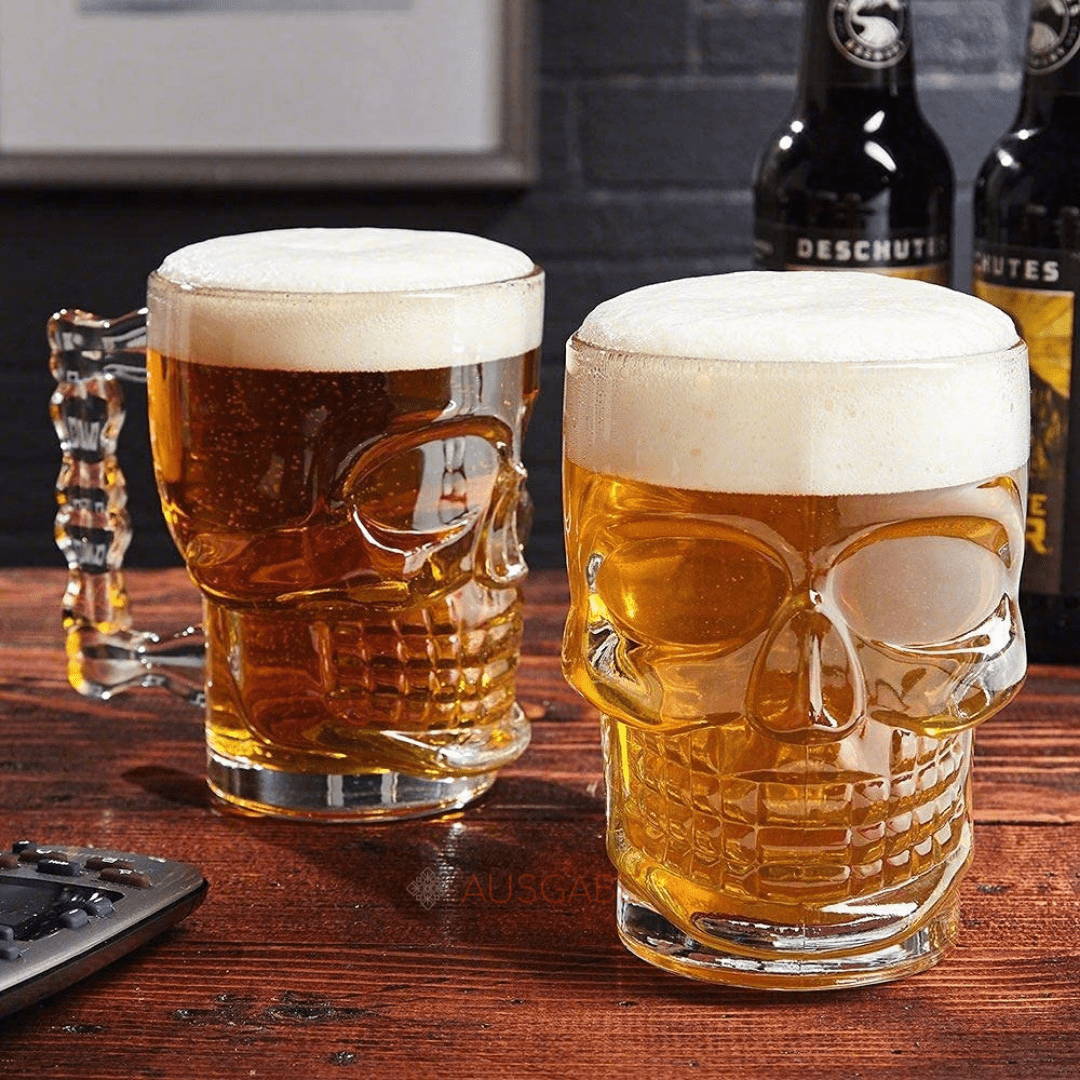 (GLB) Skull and Bones Beer Mugs/Glasses w/ FREE Personalization