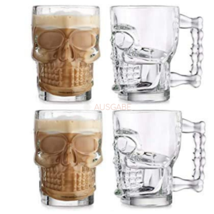 Skull Shape Beer Mug (520 ML Set of 6)