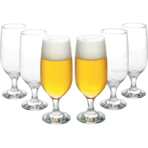 Wine & Champagne Glass Flutes (310 ML, Set of 6 Glasses)