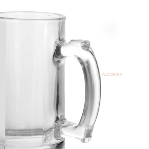 Glass Beer Mug – Set Of 2, Transparent, 400 ml