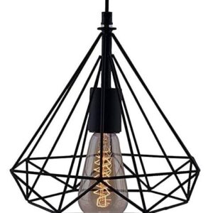 Diamond Cage Pendant Lamp (Bulb Included) Pack of 1