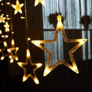 Decorative Star Curtain LED Lights for Diwali, Diwali Light Curtain ,Christmas Star Lights